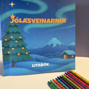 Jólasveinarnir litabók og vísur